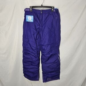 NWT Columbia Youth XL Bugaboo Pant Purple Reflective OMNI Heat Tech $75 Retail
